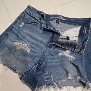Universal Thread Women's Ripped Blue Jean Shorts